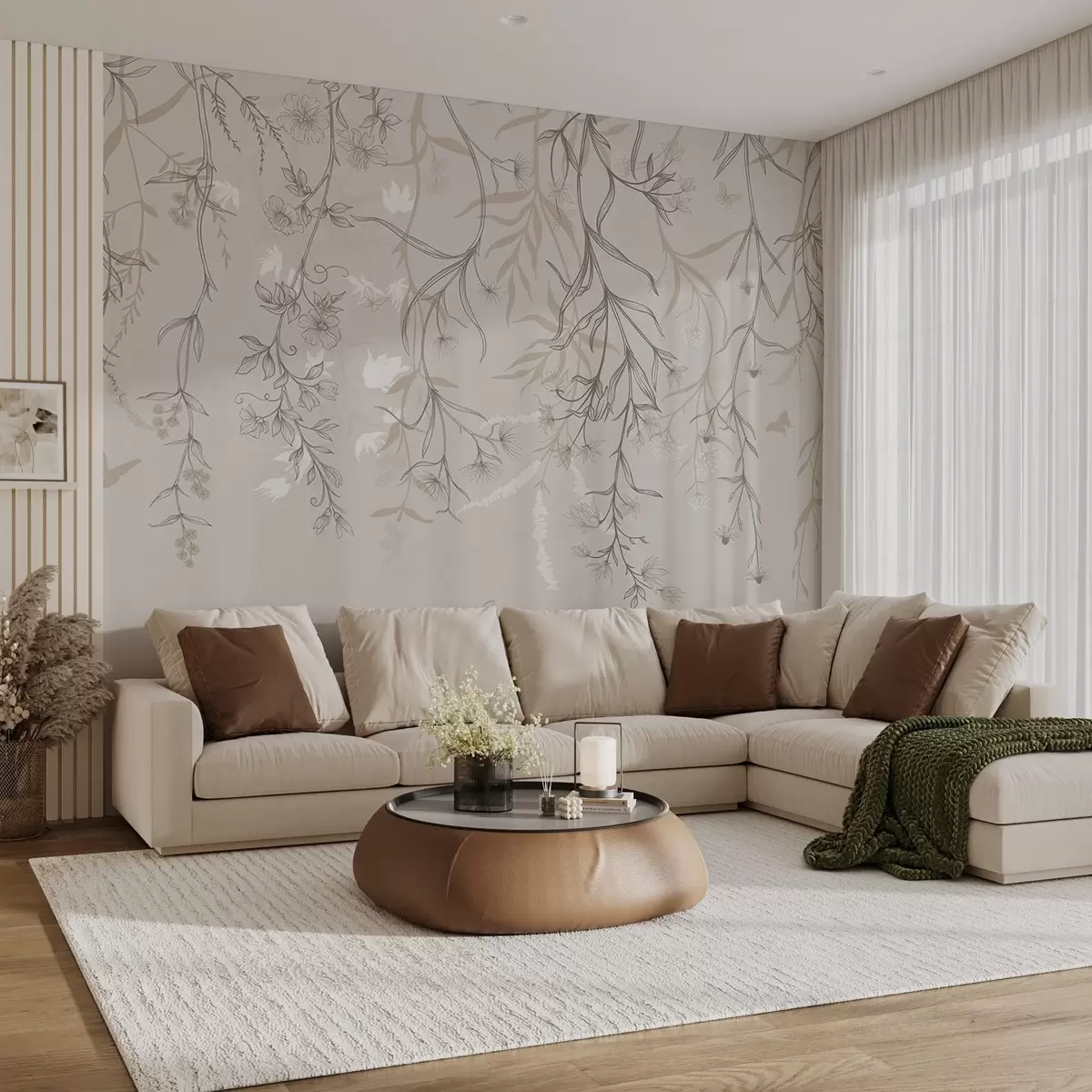 wall murals Танки линеарни цветови виси са планине w02007