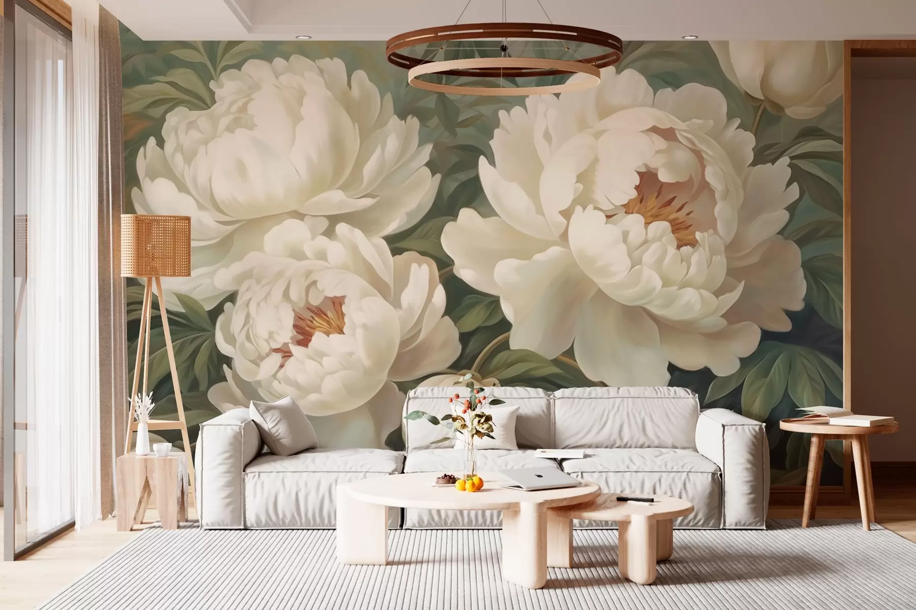 wall murals Нежни божури у пастелним бојама w02252