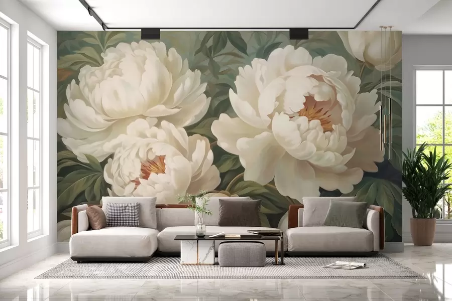 wall murals Нежни божури у пастелним бојама w02252