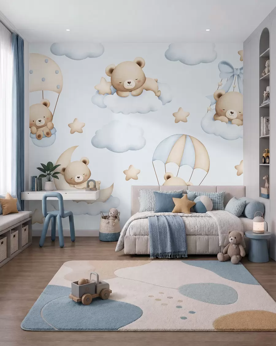 wall murals Nebesna parada medvedića w02385