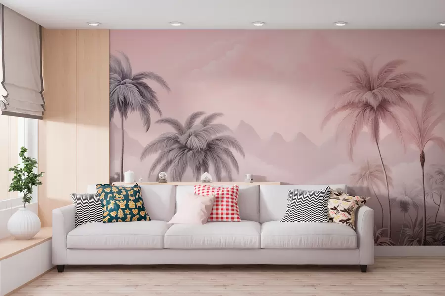 wall murals Пинк тропицс w02253