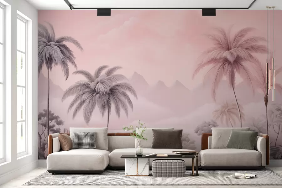 wall murals Пинк тропицс w02253