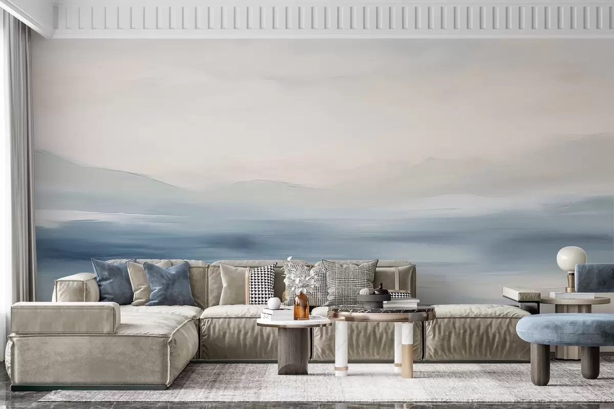 wall murals Минималистички морски пејзаж w02409