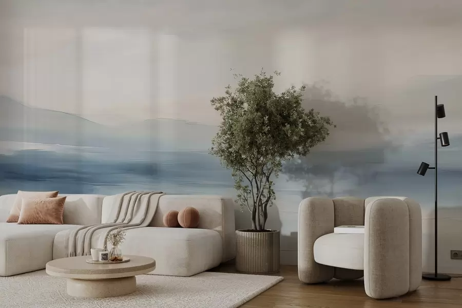 wall murals Минималистички морски пејзаж w02409