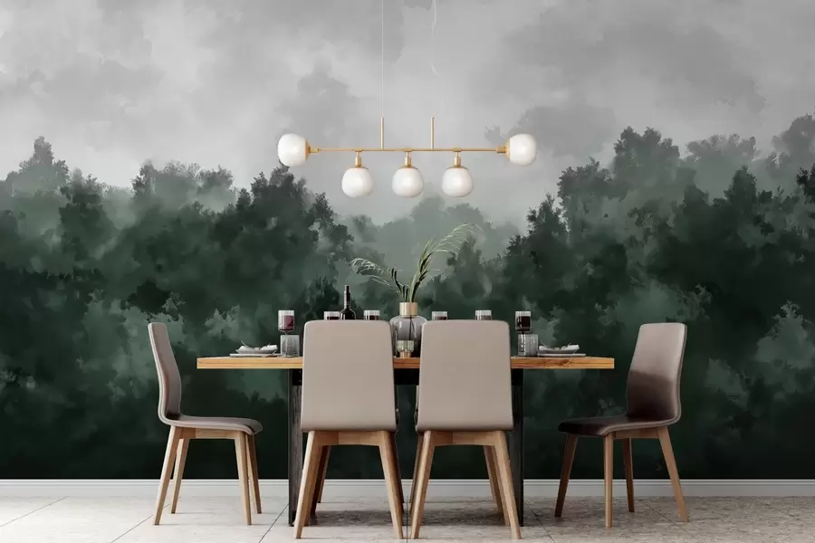 wall murals Апстрактна шума у стилу уљане слике w02410