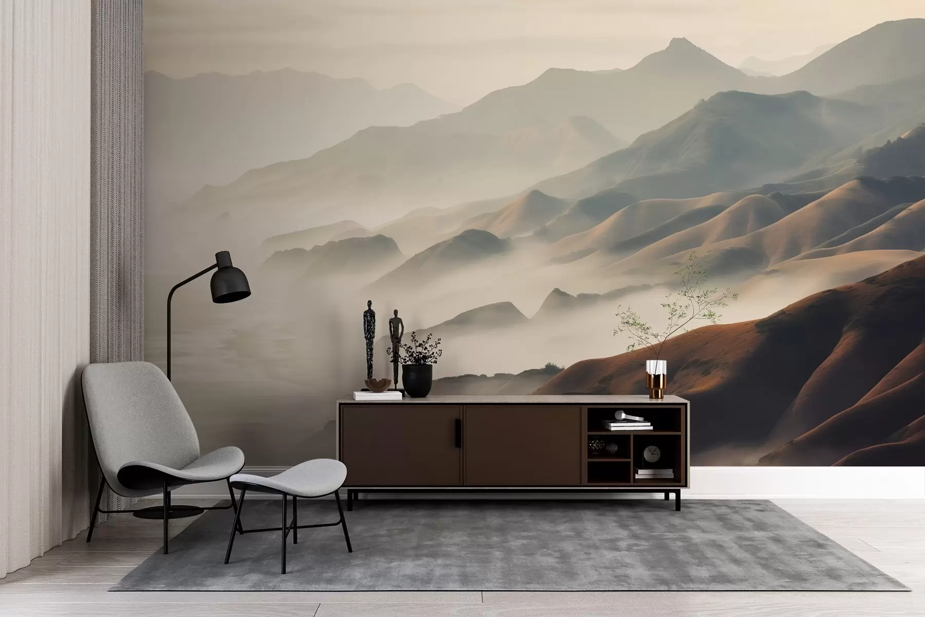 wall murals Планине у магли w02430