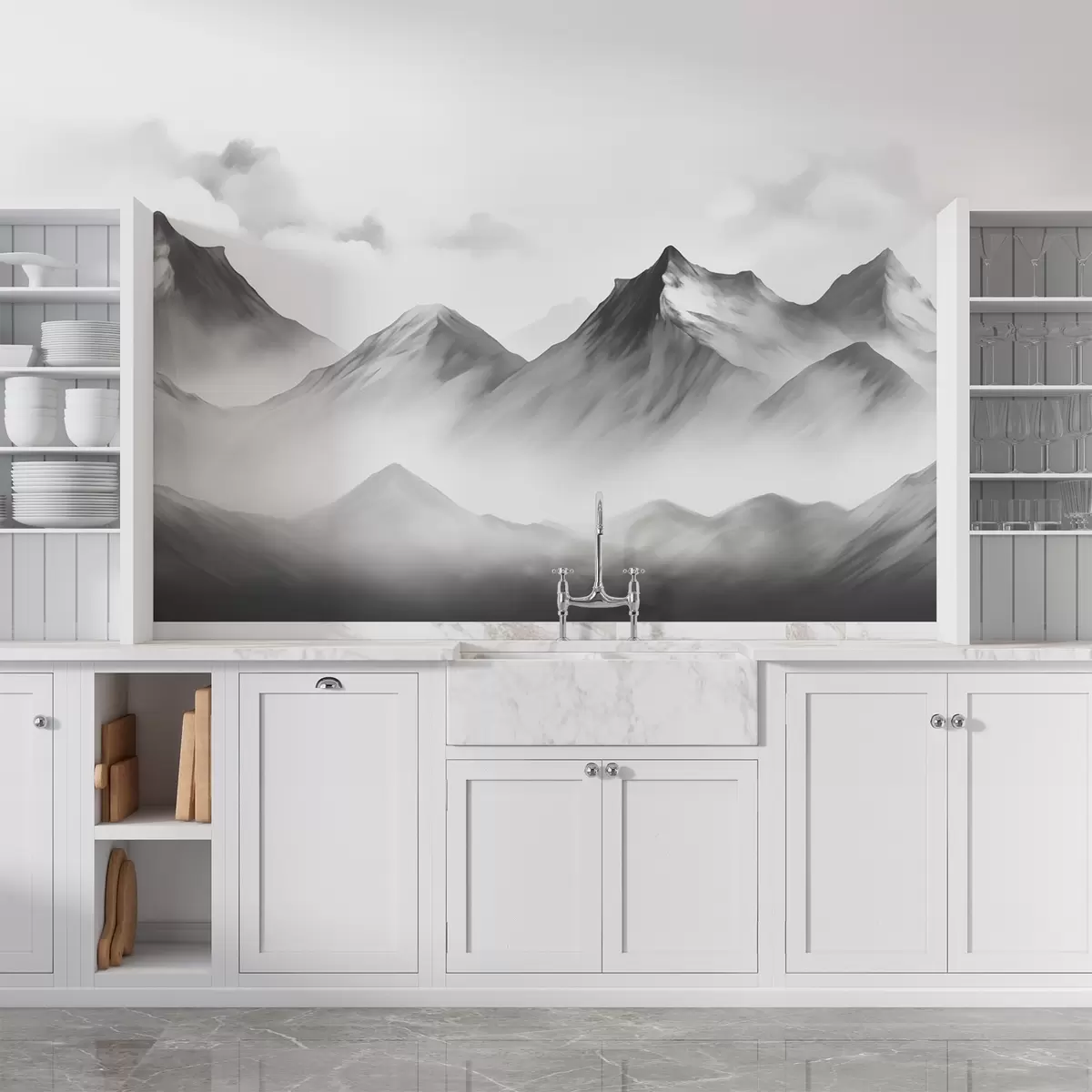 wall murals Планинска магла w02309