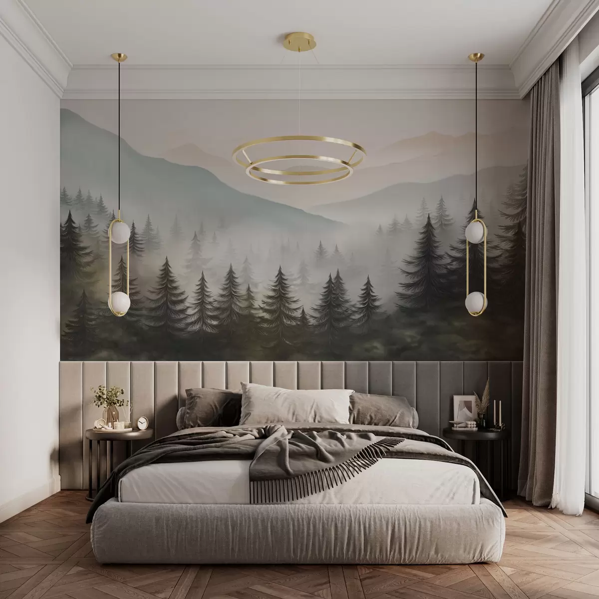 wall murals Магловита шума и деликатне нијансе w02450v1