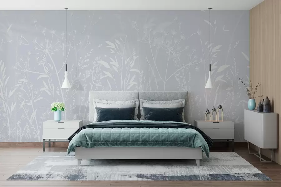 wall murals Силуете дивљег биља w02456v2