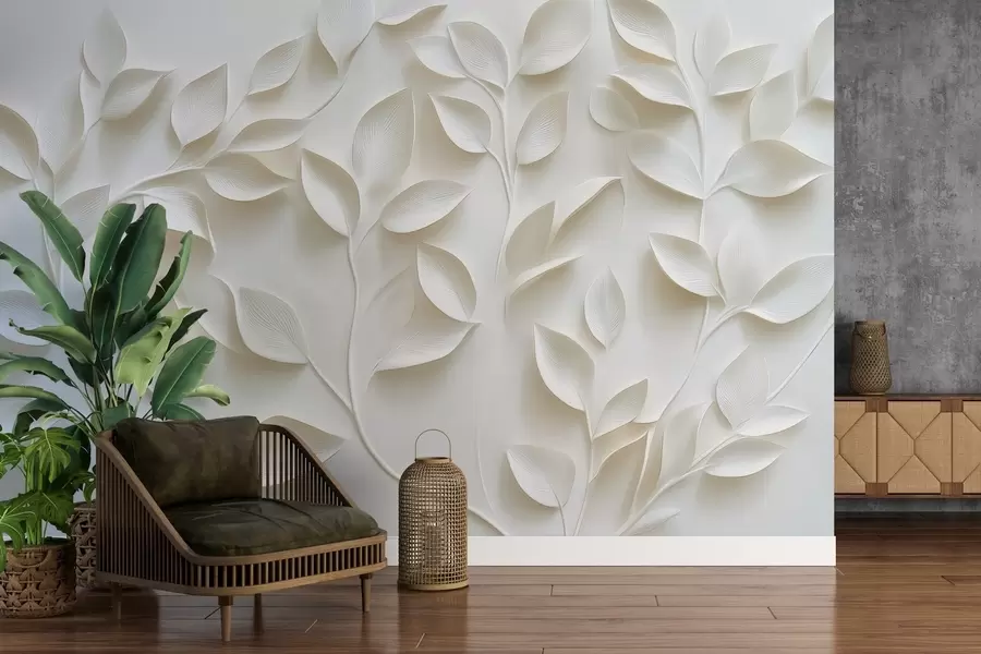 wall murals Обимне гране са листовима w02504