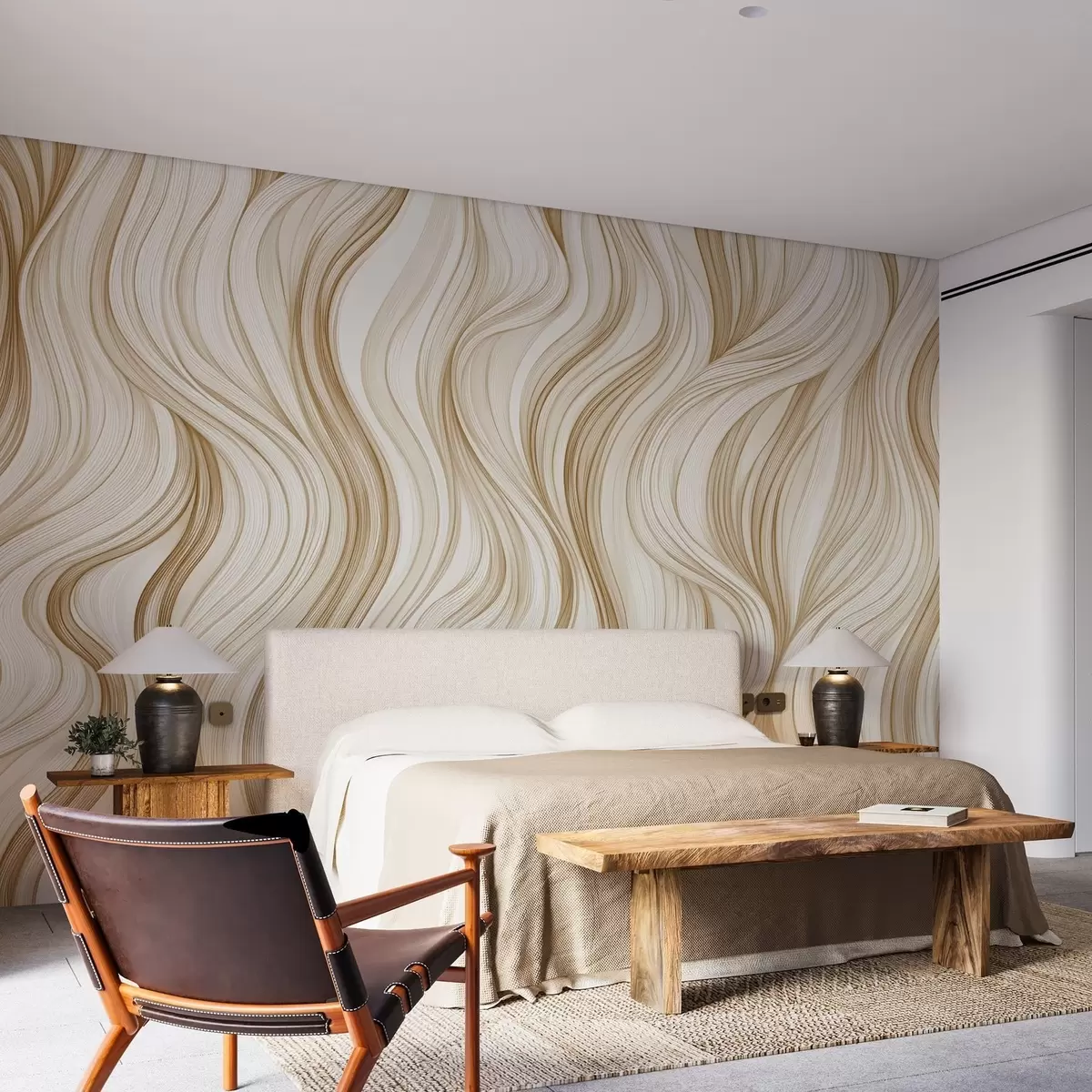 wall murals Глатки вертикални таласи w02505