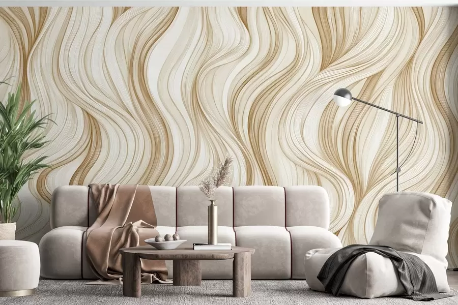 wall murals Глатки вертикални таласи w02505