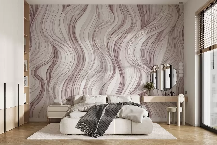 wall murals Глатки вертикални таласи w02505v2