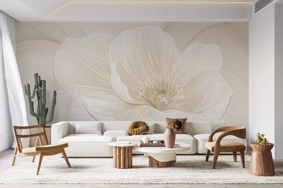 wall murals Нацртан велики цвет w02511