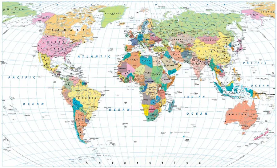 wall murals World map u39479