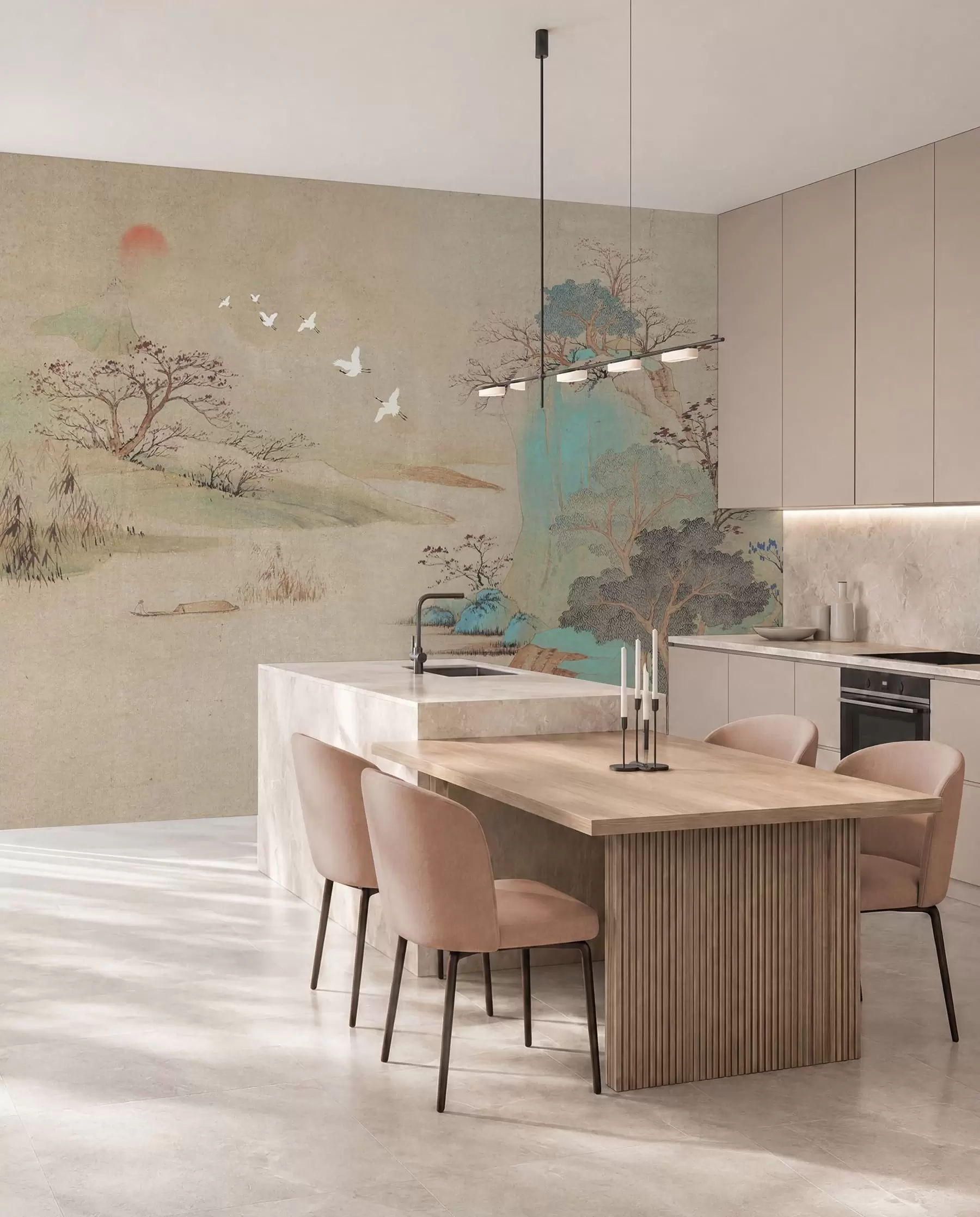 wall murals Пејзаж у кинеском стилу u42038