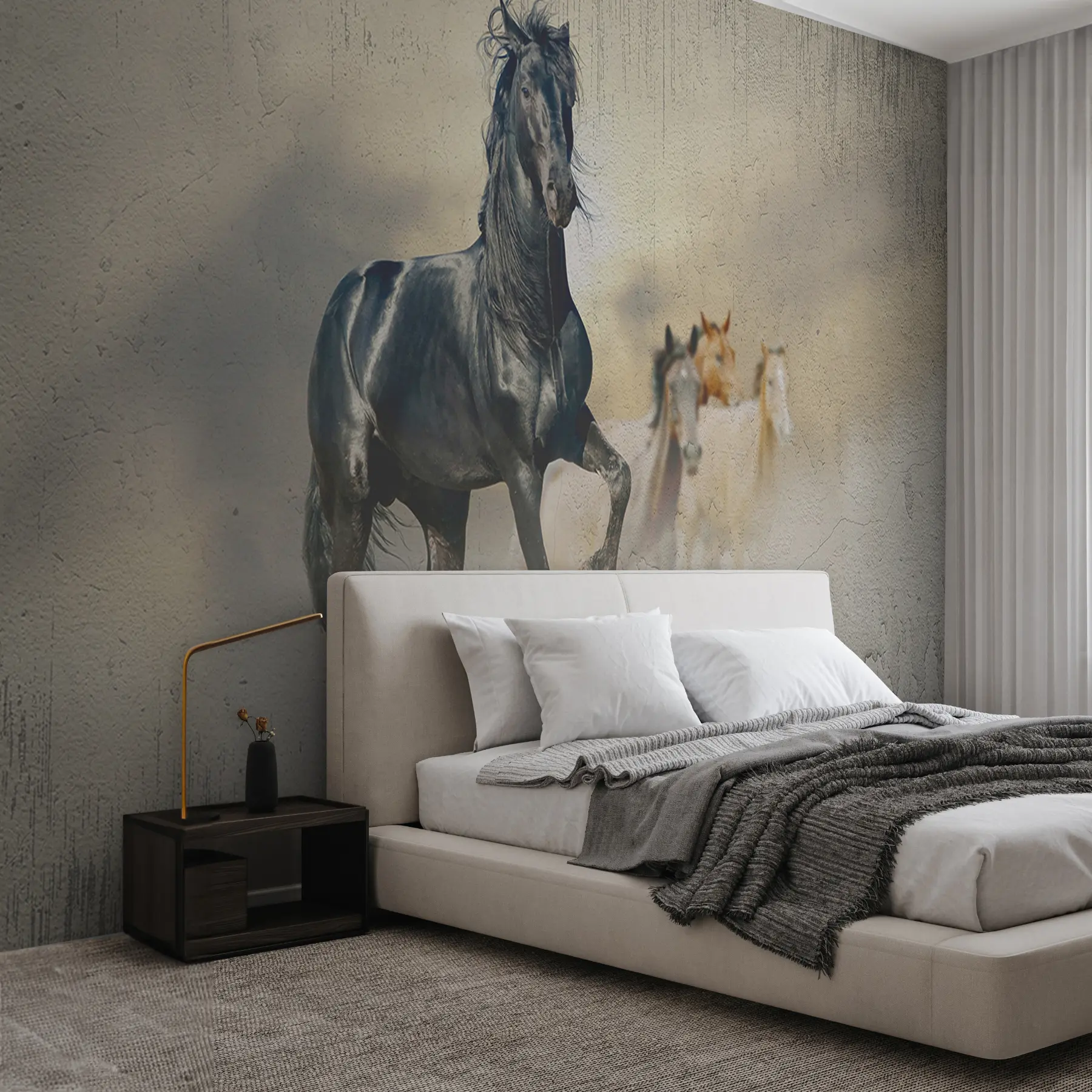 wall murals Коњ, кичмењава и радна животиња u45777
