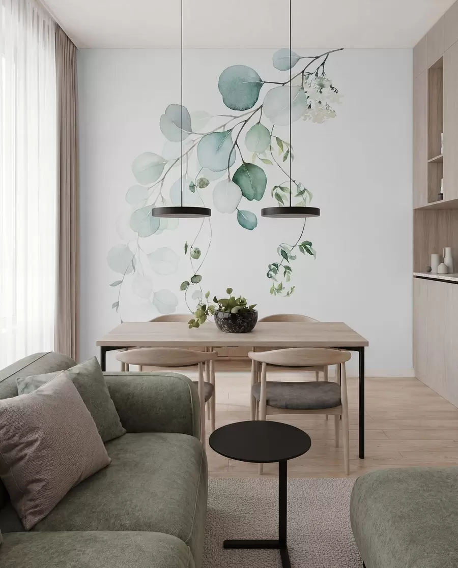 wall murals Подружница са лишћем u51026