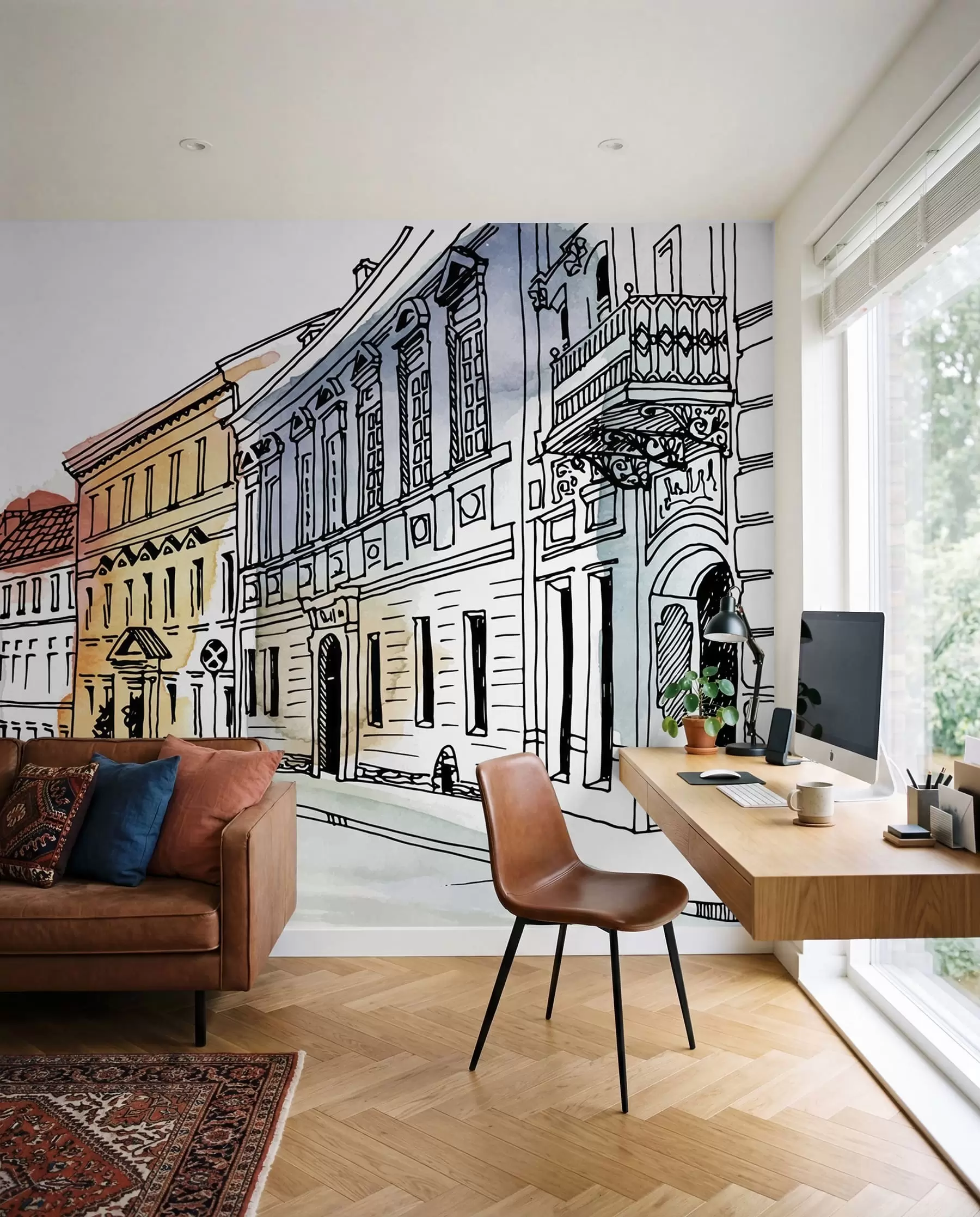 Fototapeta „Stari grad u akvarelu“, u51062