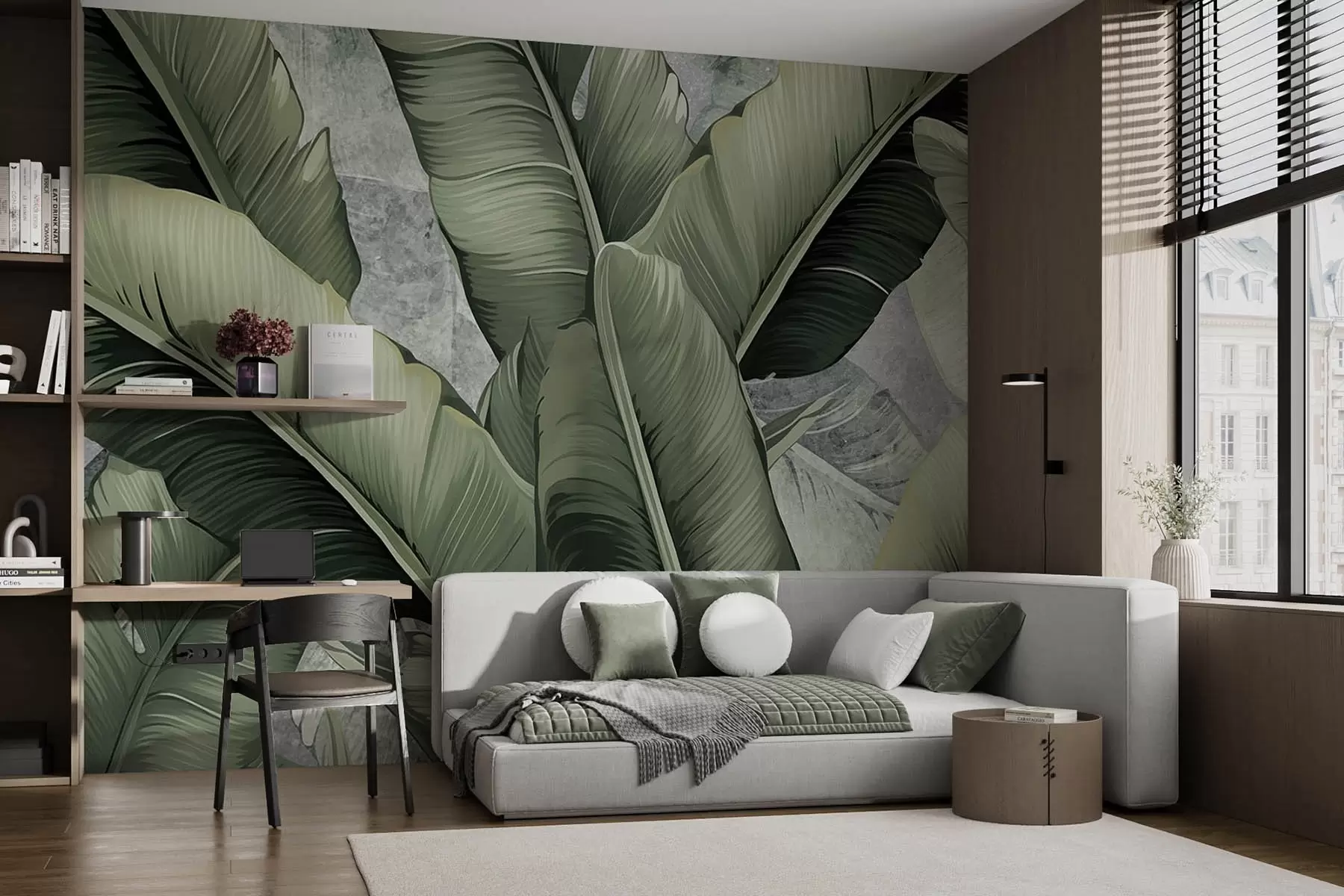 wall murals листови банане w08511