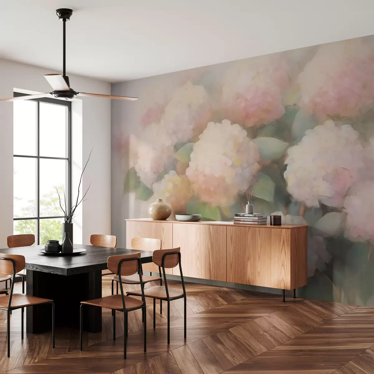 wall murals Цвеће хортензије w08544