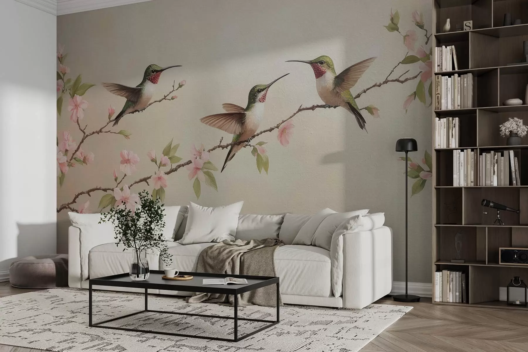 wall murals Три колибрија w08515