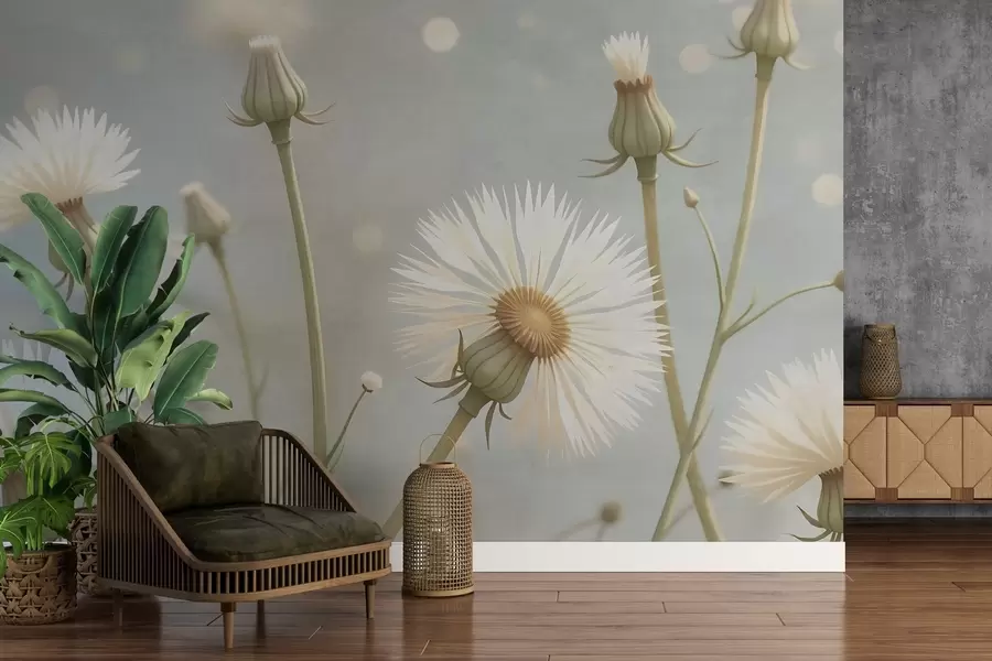 wall murals Осликани прозрачни маслачак w02614