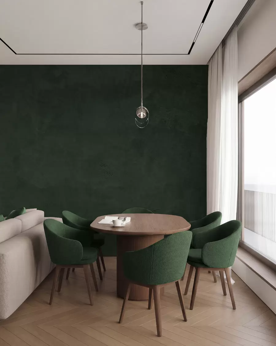 wall murals Зелена позадина са ефектом бетонског зида w02553v1