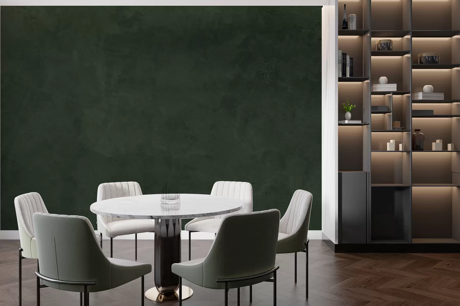 wall murals Зелена позадина са ефектом бетонског зида w02553v1