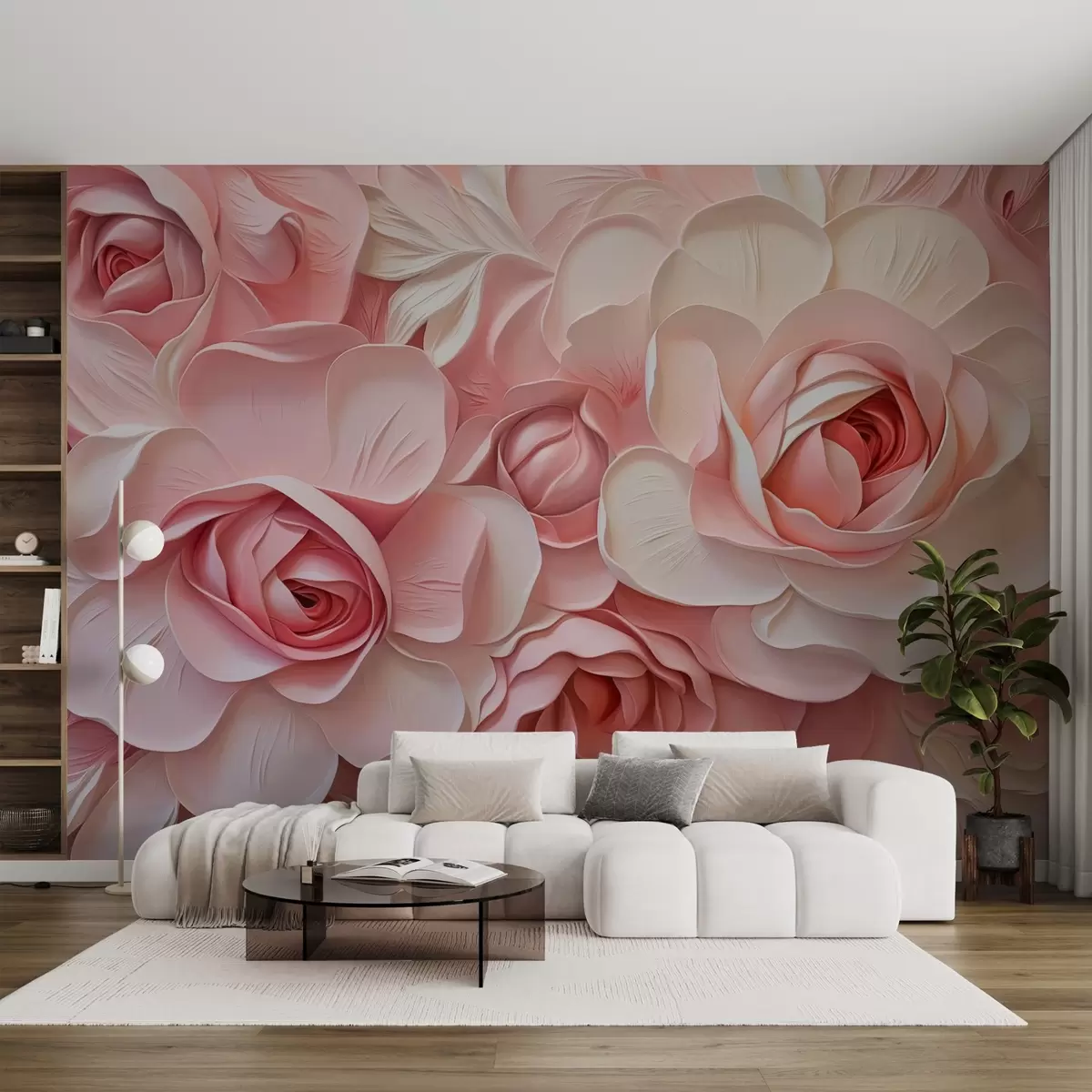 wall murals Велике руже имитација сликања w02638