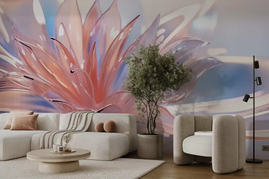 wall murals Велики кристални цвет w02623