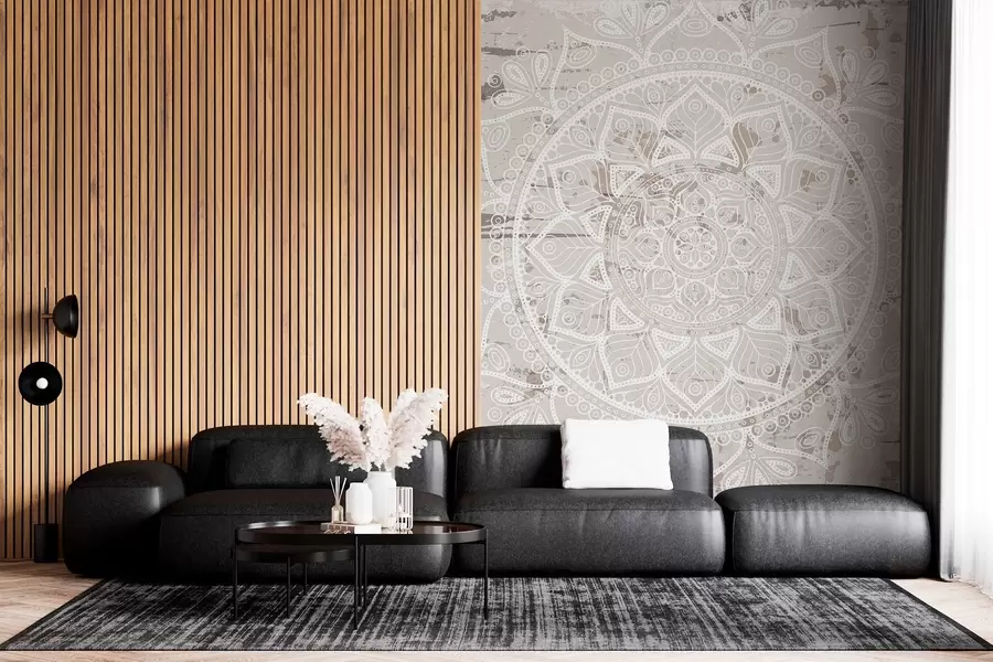 wall murals Етничка мандала у деликатним нијансама w02693