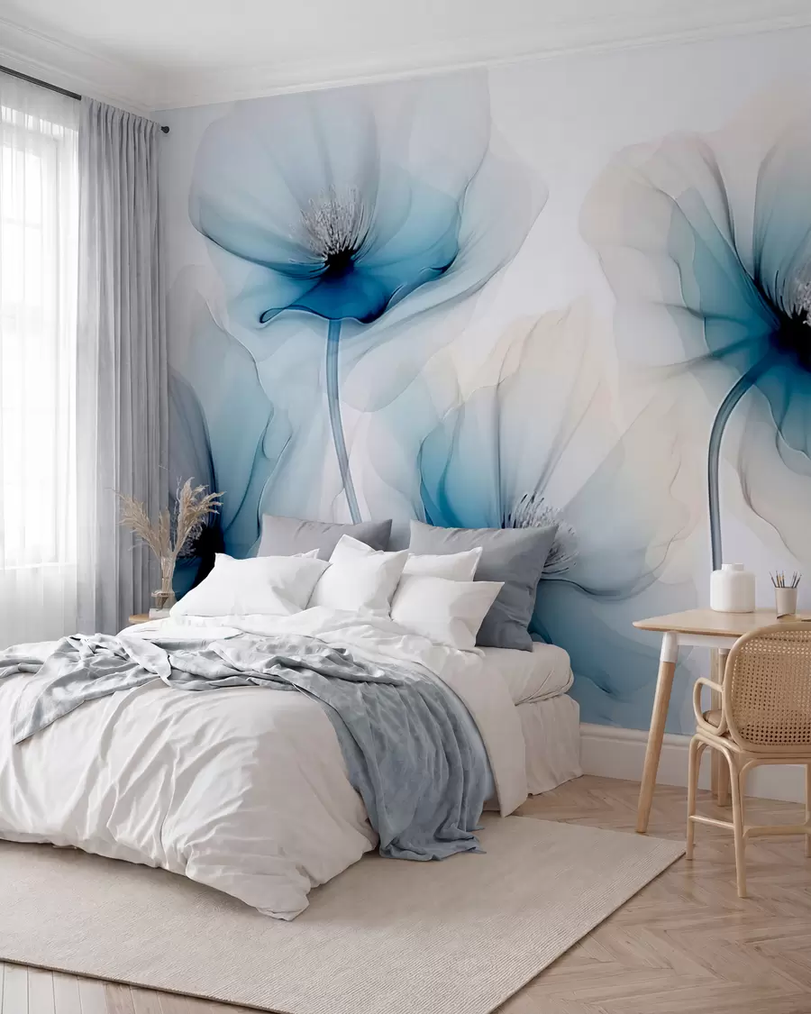 wall murals Прозирно цвеће w02696