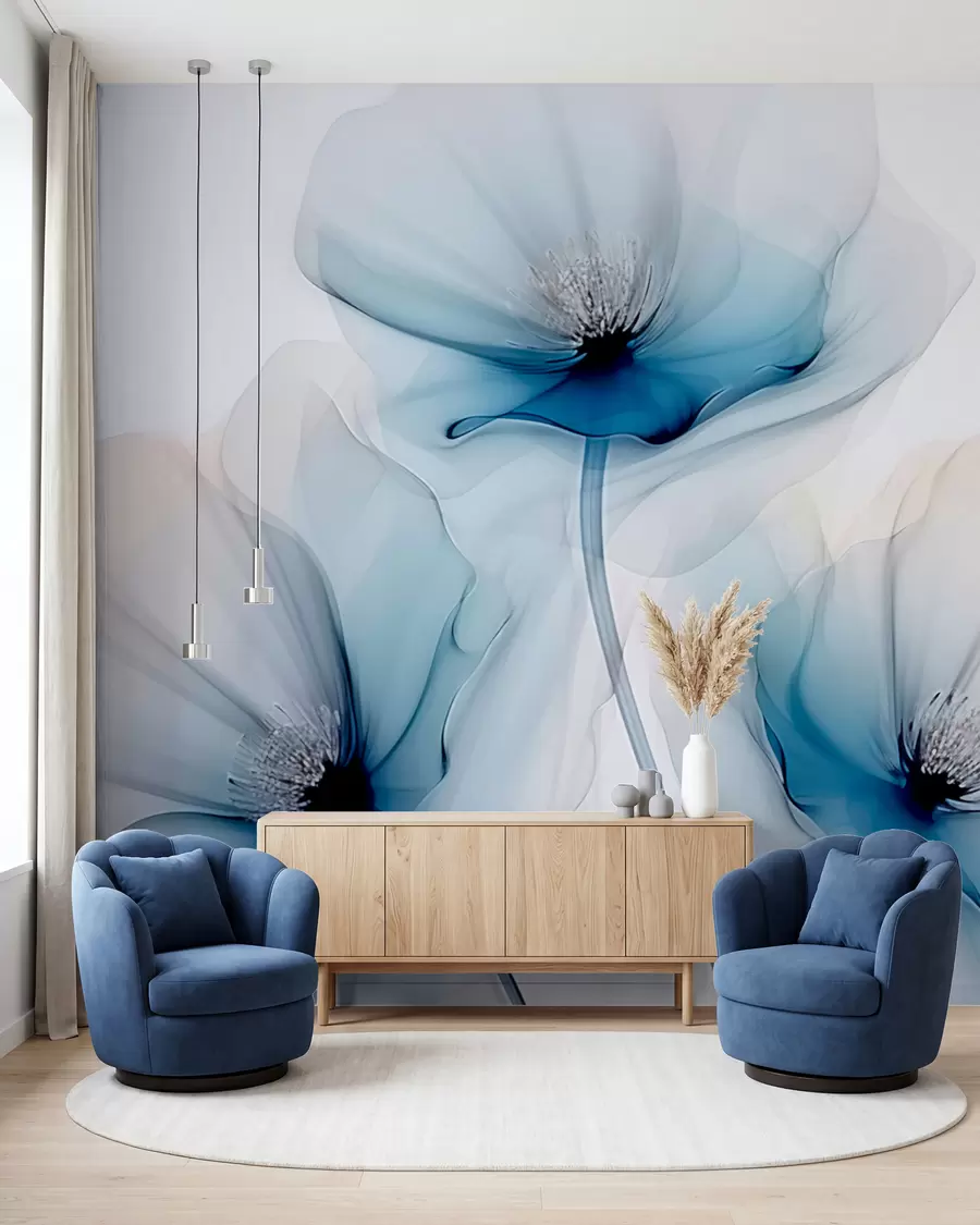 wall murals Прозирно цвеће w02696