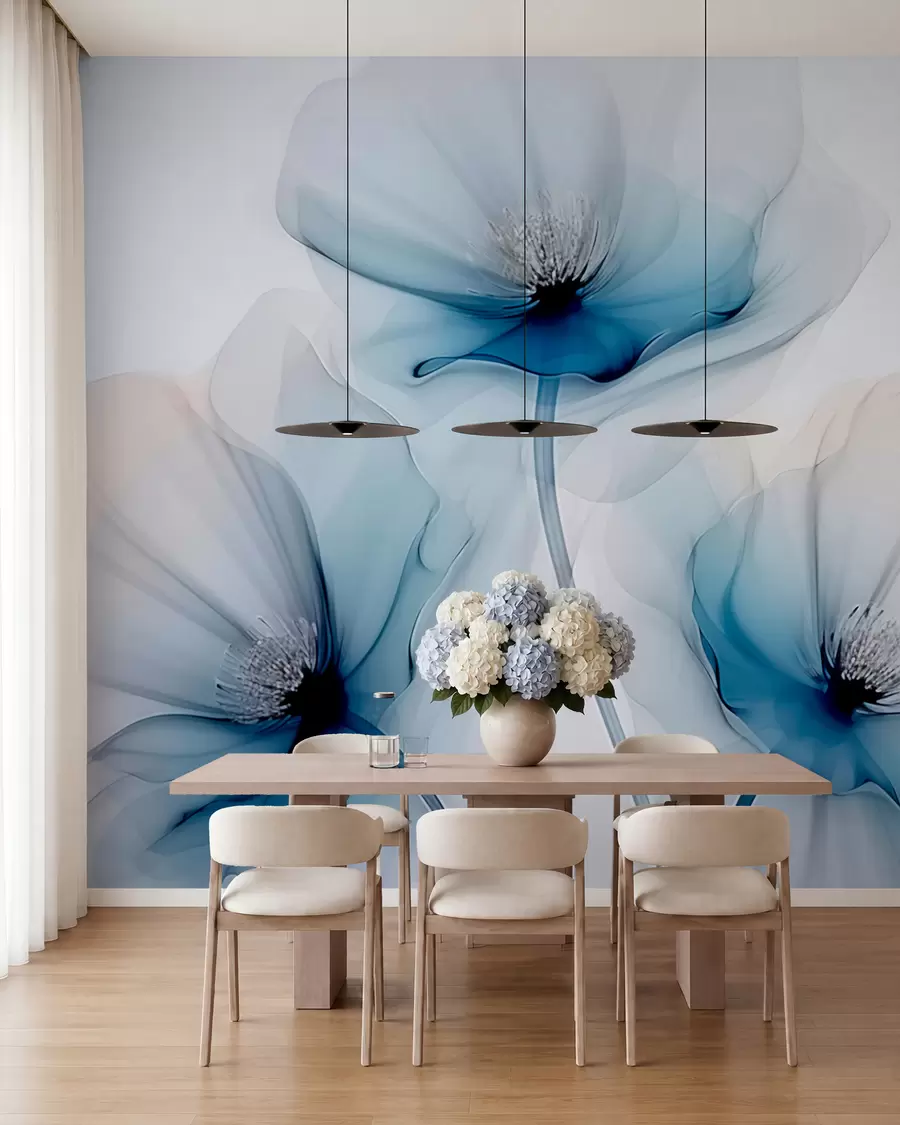 wall murals Прозирно цвеће w02696