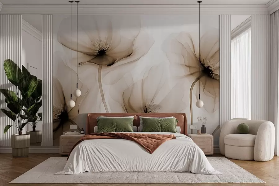 wall murals Прозирно цвеће w02696v1