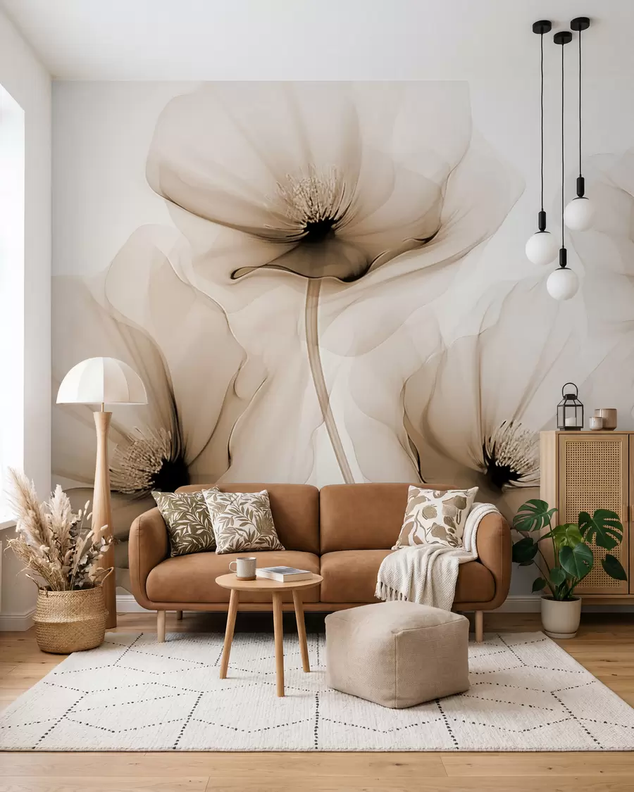 wall murals Прозирно цвеће w02696v1