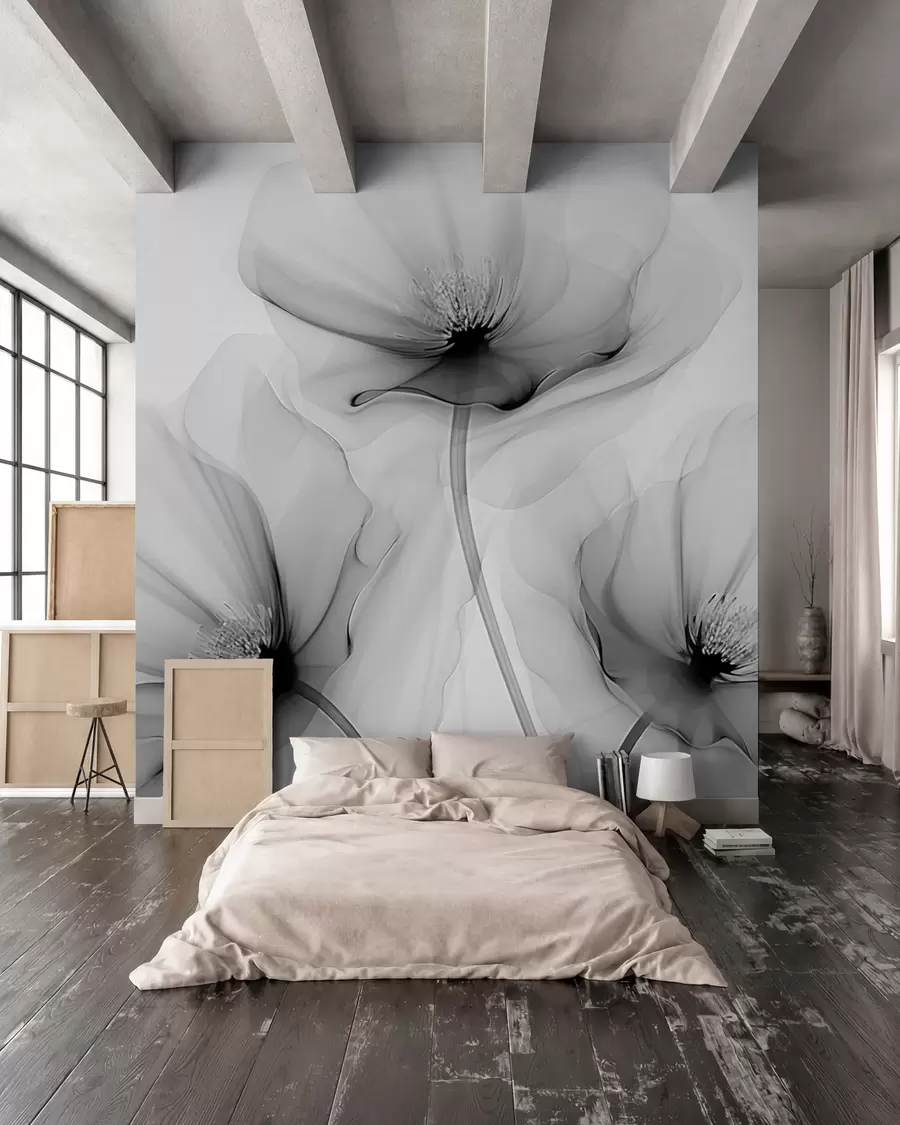 wall murals Прозирно цвеће w02696v2