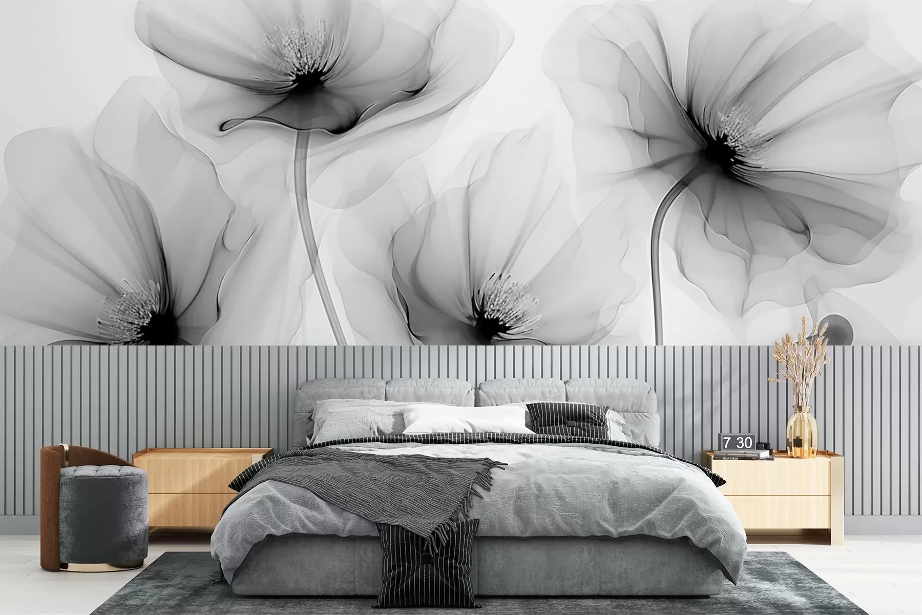 wall murals Прозирно цвеће w02696v2
