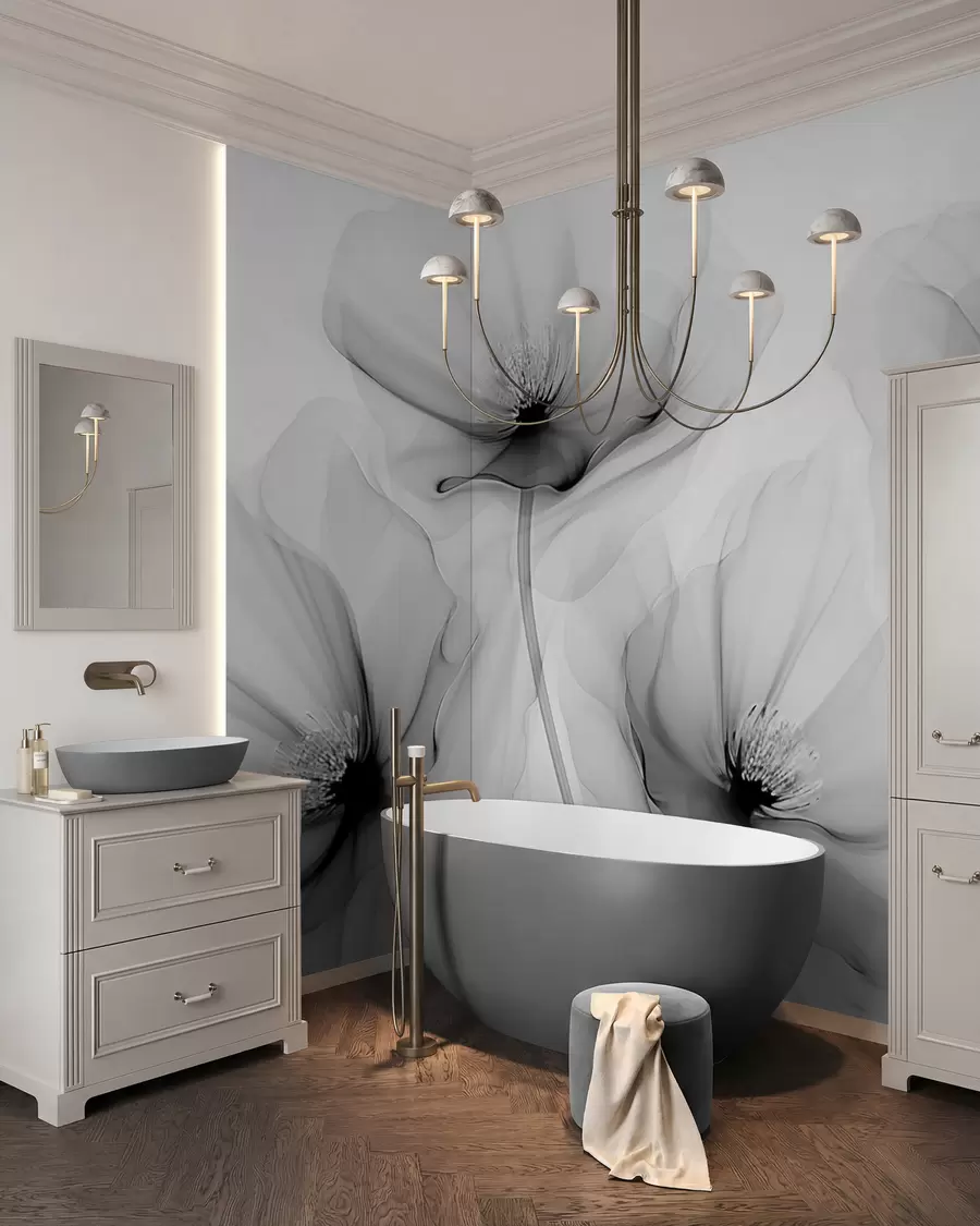 wall murals Прозирно цвеће w02696v2
