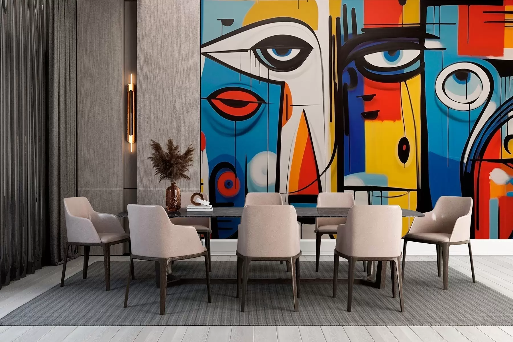 wall murals Апстрактни портрет w02698