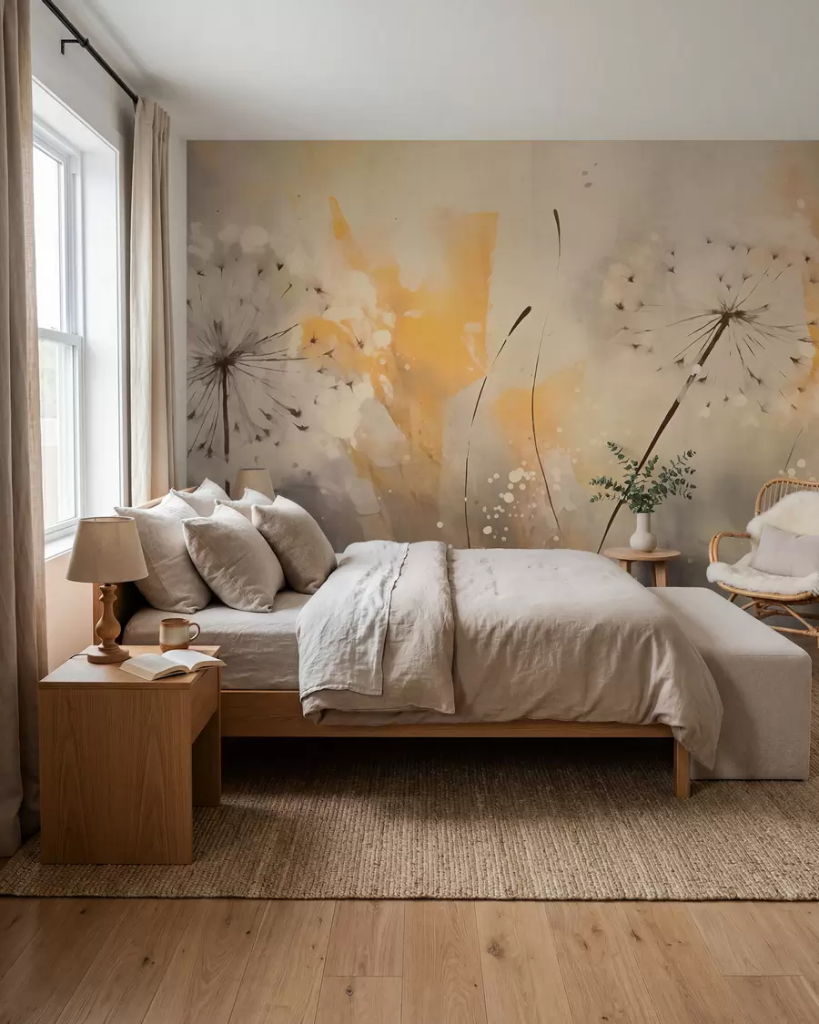 wall murals Замагљени маслачак у пастелним бојама w02699