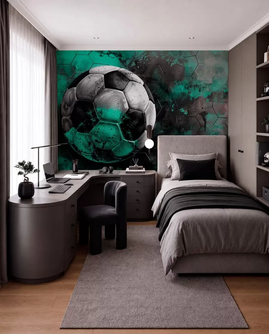 wall murals Фудбалска лопта w08618
