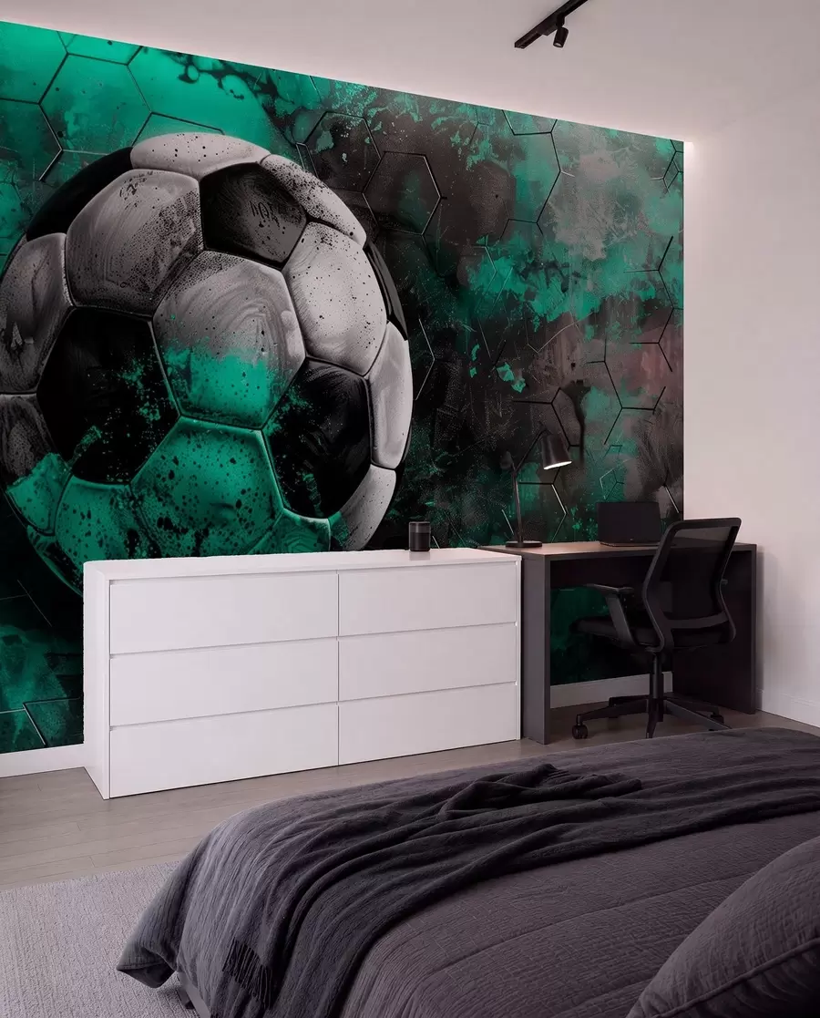 wall murals Фудбалска лопта w08618