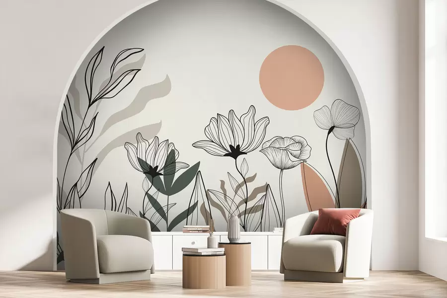 wall murals Цвеће у бохо стилу w02753