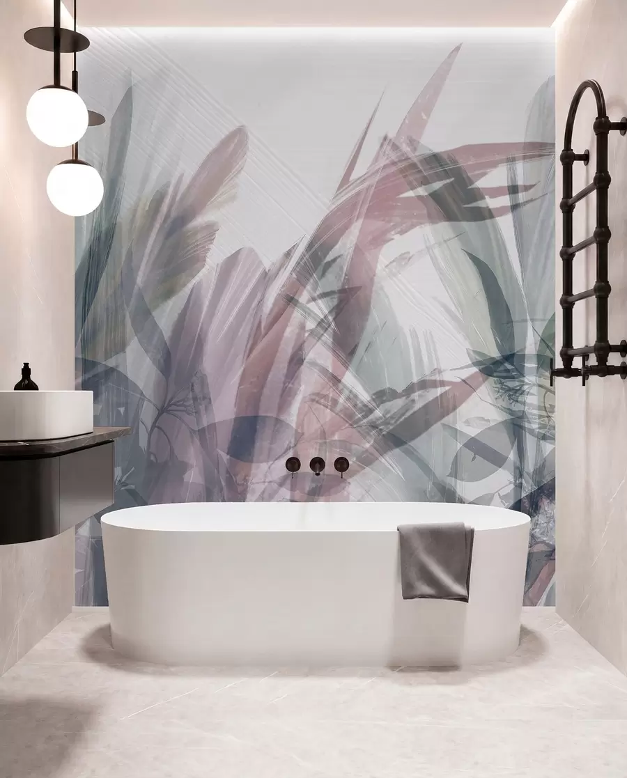 wall murals Меко лишће у нежним нијансама w00798v1