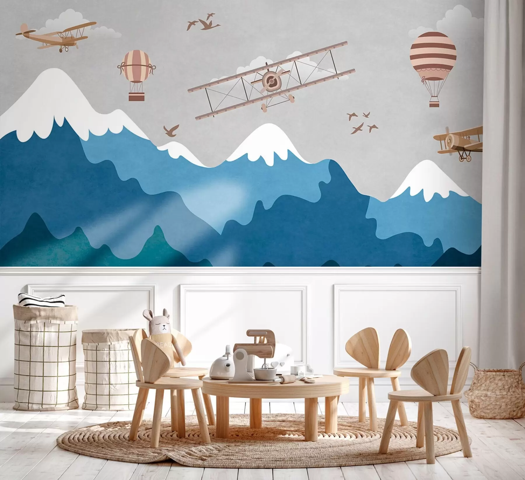 wall murals Летећи високо изнад шарених планина u95092