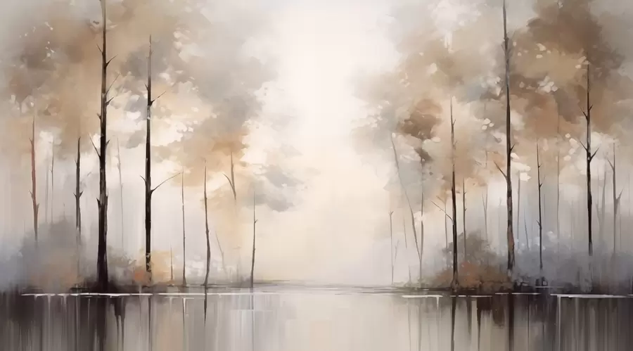 wall murals Магловита шума поред баре w02758