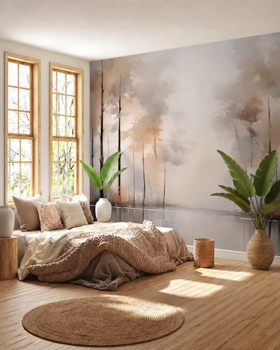 wall murals Магловита шума поред баре w02758