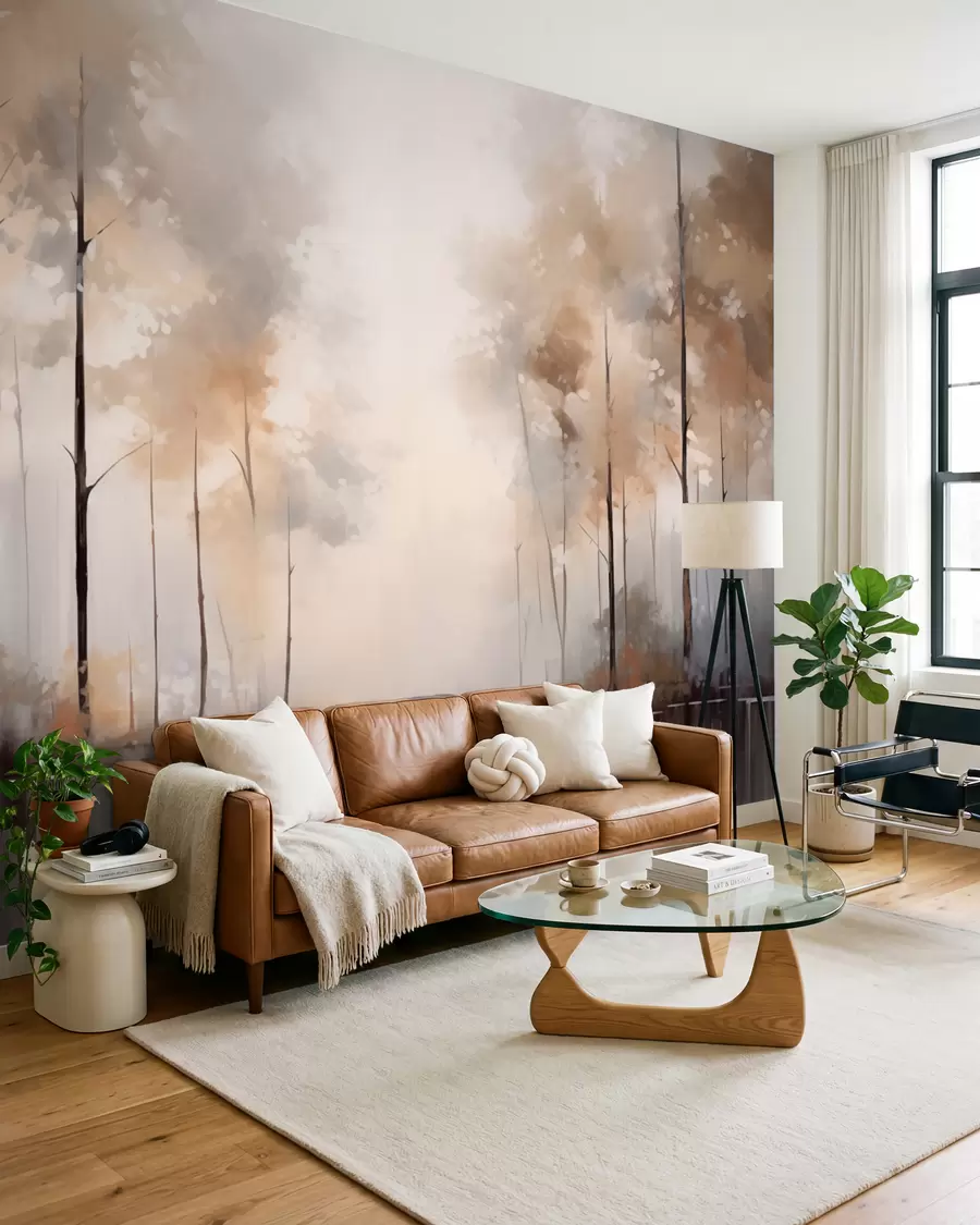 wall murals Магловита шума поред баре w02758
